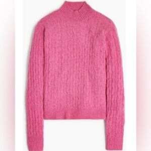 J Crew Pink Cable Knit Women's Sweater Small